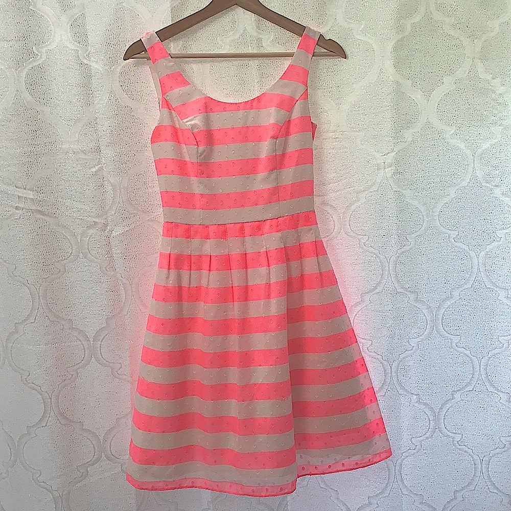 Lilly Pulitzer Pink and White Striped Dress